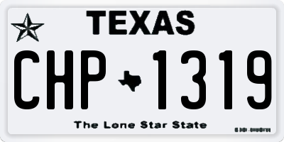 TX license plate CHP1319