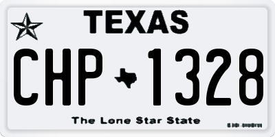 TX license plate CHP1328