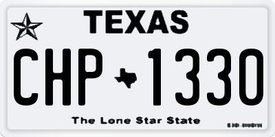TX license plate CHP1330