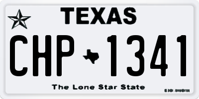 TX license plate CHP1341