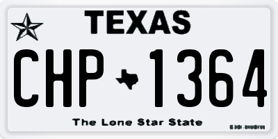 TX license plate CHP1364