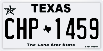 TX license plate CHP1459