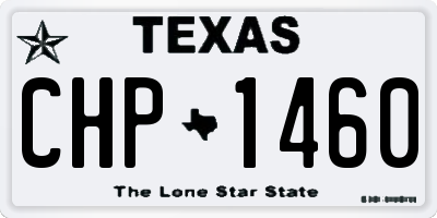 TX license plate CHP1460