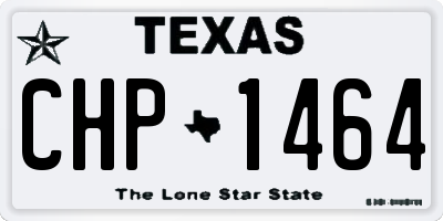 TX license plate CHP1464