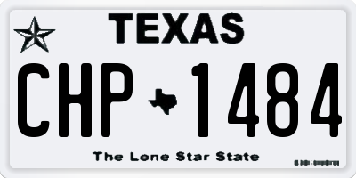 TX license plate CHP1484