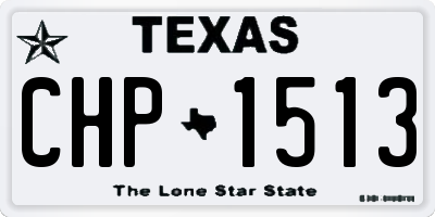 TX license plate CHP1513