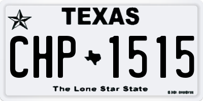 TX license plate CHP1515