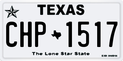 TX license plate CHP1517