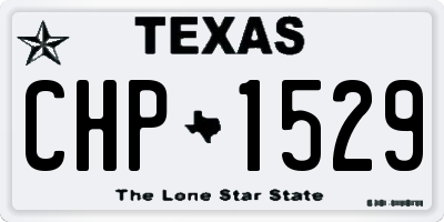 TX license plate CHP1529