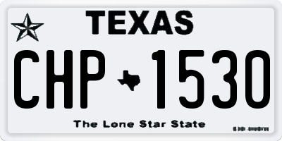 TX license plate CHP1530