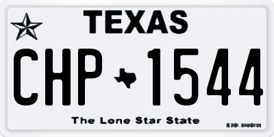TX license plate CHP1544