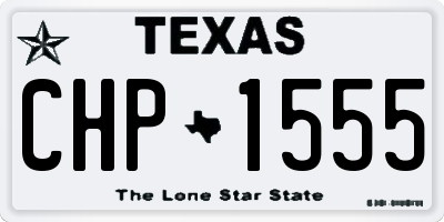 TX license plate CHP1555