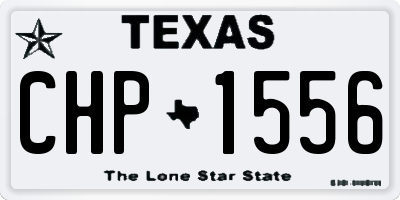 TX license plate CHP1556