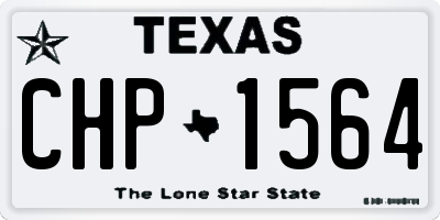 TX license plate CHP1564