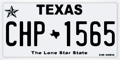 TX license plate CHP1565
