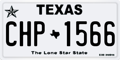 TX license plate CHP1566