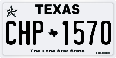 TX license plate CHP1570
