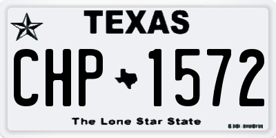 TX license plate CHP1572