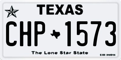 TX license plate CHP1573