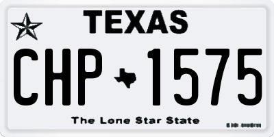TX license plate CHP1575