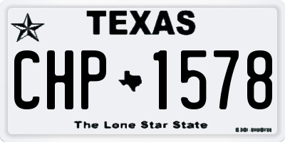 TX license plate CHP1578