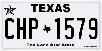 TX license plate CHP1579