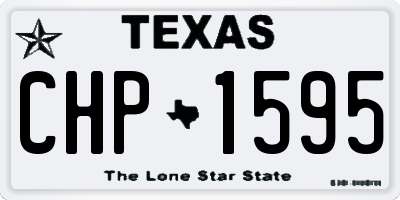 TX license plate CHP1595