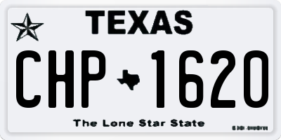 TX license plate CHP1620