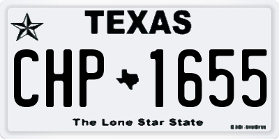 TX license plate CHP1655