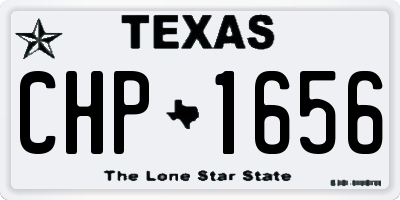 TX license plate CHP1656
