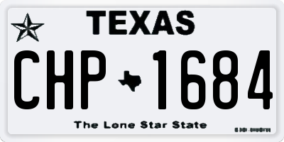 TX license plate CHP1684