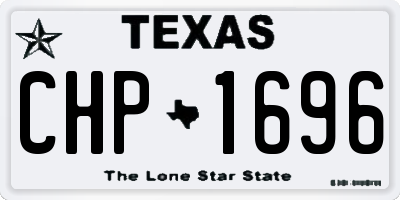 TX license plate CHP1696