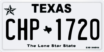 TX license plate CHP1720