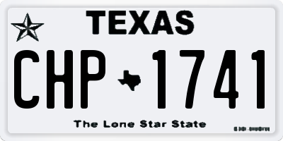 TX license plate CHP1741