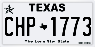 TX license plate CHP1773