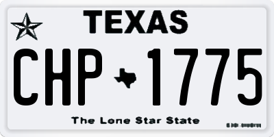 TX license plate CHP1775