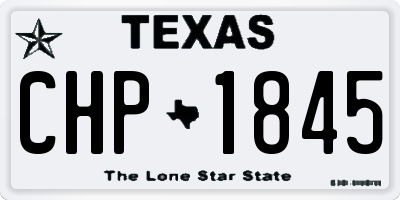 TX license plate CHP1845