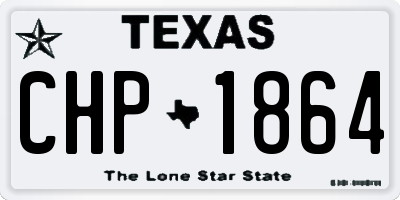 TX license plate CHP1864
