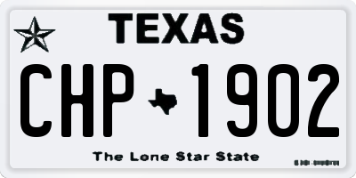 TX license plate CHP1902