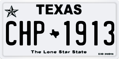 TX license plate CHP1913