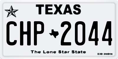 TX license plate CHP2044