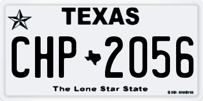 TX license plate CHP2056