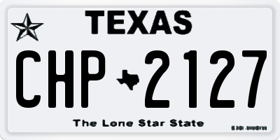 TX license plate CHP2127