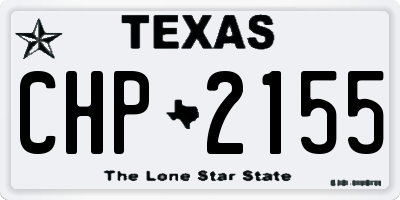 TX license plate CHP2155