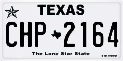 TX license plate CHP2164