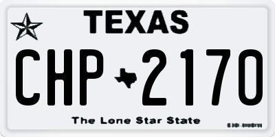 TX license plate CHP2170