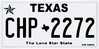 TX license plate CHP2272