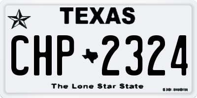 TX license plate CHP2324