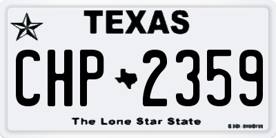 TX license plate CHP2359