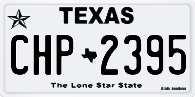 TX license plate CHP2395